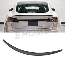 For 2021-2025 Tesla Model S All Model Carbon Fiber Style Trunk Spoiler Wing For 2021-2025 Tesla Model S All Model Carbon Fiber Style Trunk Spoiler Wing