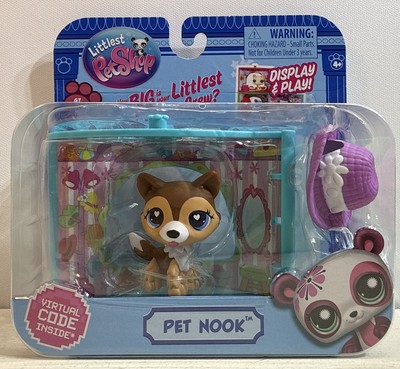 Littlest Pet Shop Pet Nook Hat Boutique G7 #178 Shephard Dog w Virtual code