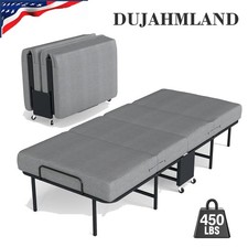 Portable 31" 38" Rollaway Bed Folding Bed with Foam Mattress for Adults  Guest