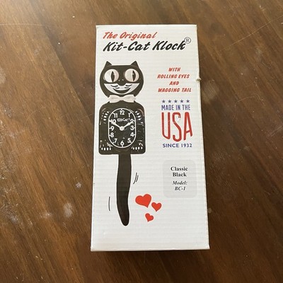 CLASSIC BLACK KIT CAT CLOCK USA MADE Official Kit-Cat Klock BC-1 - Parts only