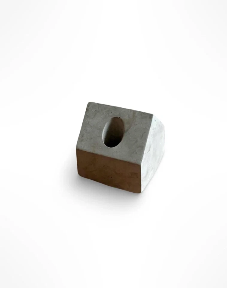 Handmade Concrete Single Pen Pencil Holder Minimal Stand Present Gift - Image 4 of 4