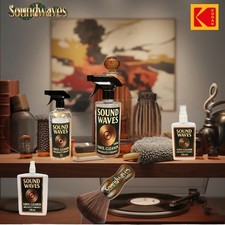 sound waves Record Cleaning Fluid 500g, "The Best", Moth, free brush/