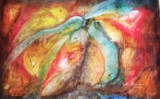 Original Abstract Expressionist Oil Painting Signed