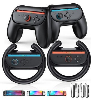 Hand Grips And Ergonomic Racing Wheel Switch 1/2 Compatible