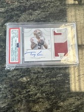 2021 National Treasures Trey Lance Rookie  Patch Auto PSA 8 Auto 10 /99