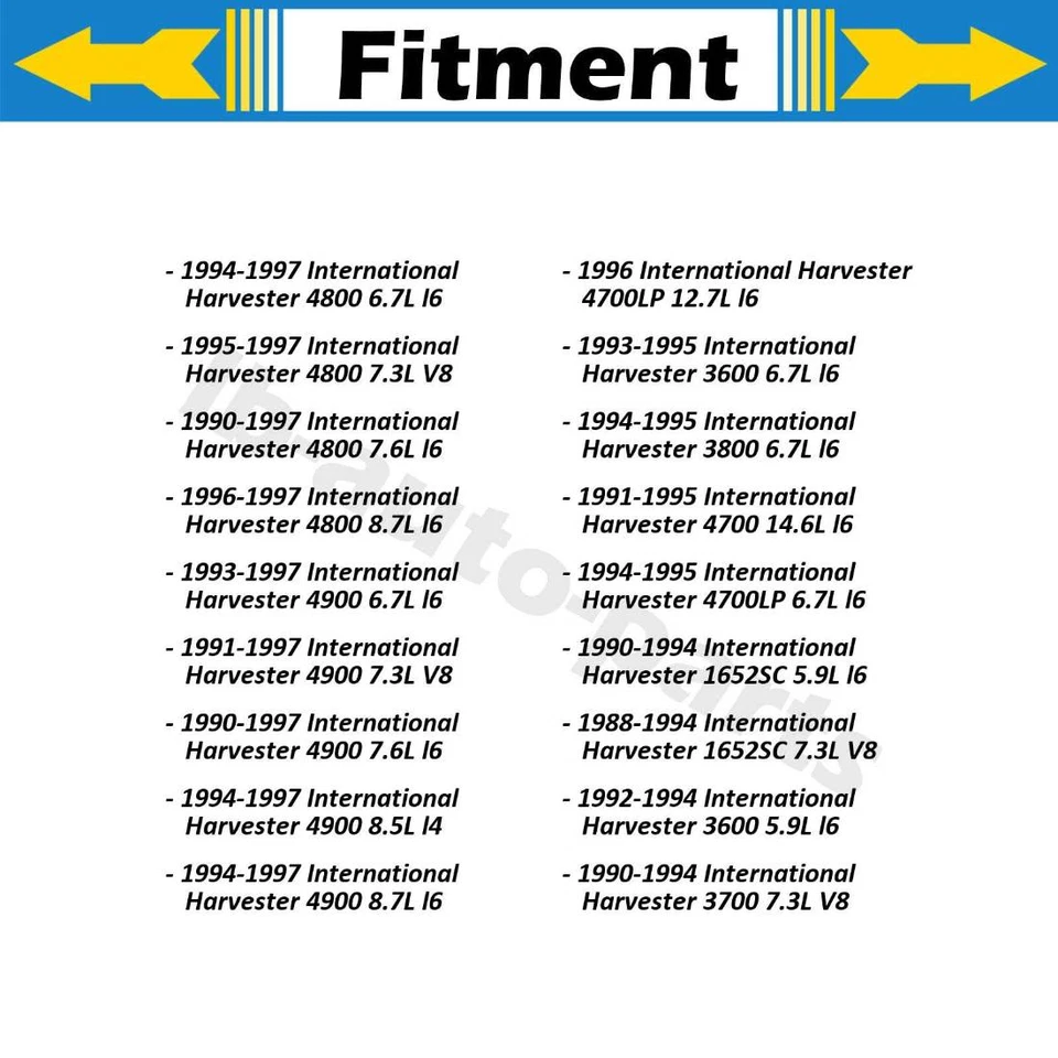 2x Linha de mangueira de freio dianteira para 1994-1997 International Harvester 4900 8,7L - Imagem 3 de 4