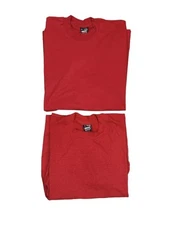 Screen Stars Best Fruit Of The Loom Vintage Blank Red T-Shirt 2 Pack