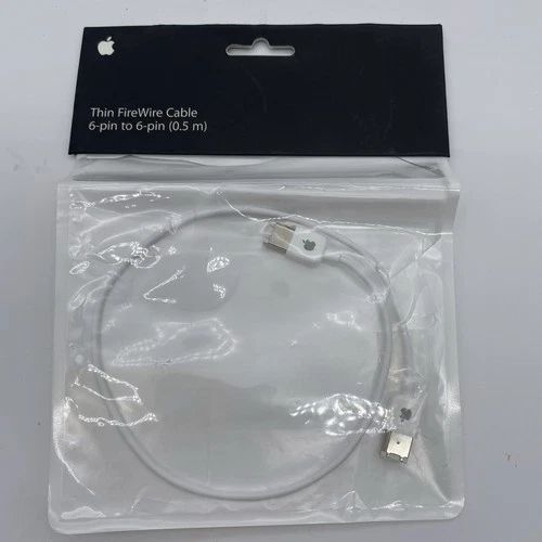 Apple Thin FireWire Cable 6 to 6 pin 0.5m