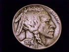 1928-S  Buffalo Nickel, a solid Fine Grade.  NEVER ACID TREATED OR CLEANED.