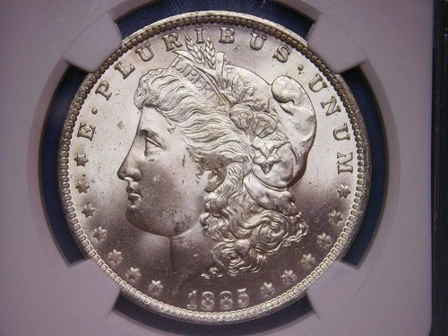 1885-O MORGAN SILVER DOLLAR__SILVER COIN__NEW ORLEANS MINT__NGC GRADED MS65
