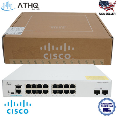 Cisco Catalyst C1300-16T-2G 16-Port Gigabit Managed Ethernet Switch SFP Refresh