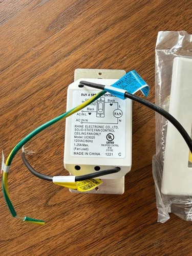 MinkaAire WC115 Ceiling Fan Wall Control 4 Speed UC9050T Compatible - Picture 4 of 4