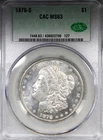 1878-S Morgan Dollar CAC MS63 Flashy Uncirculated $1