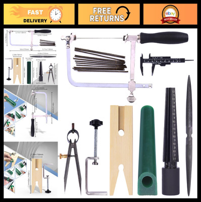 Jewelry Wax Carving Tool Kit - Ring Molds, Saw Blades, Sizer & File for Casting