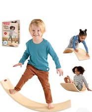 New Fisher Price Montessori Wooden Balance Board 3 