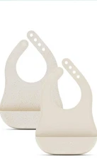 Waterproof, Non-Toxic Silicone Baby Bib with Adjustable Neck Band & Silicone...