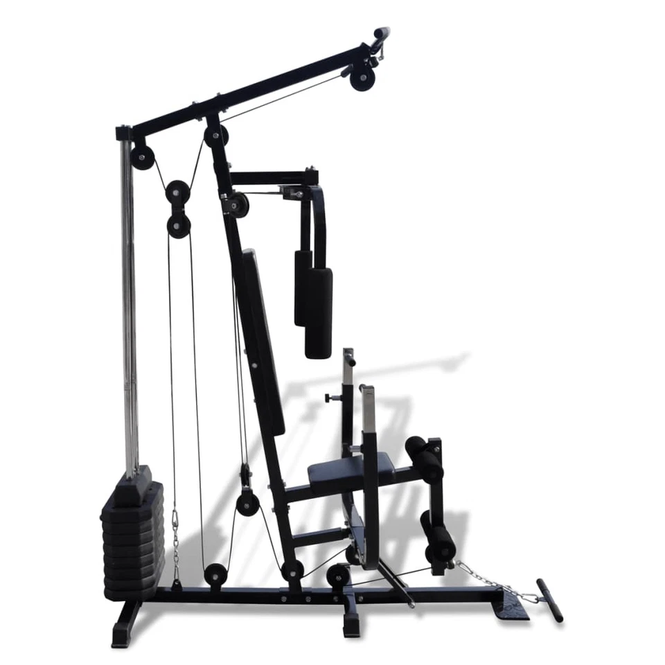Multi Gym Utility Fitness Machine Bench Press Workout Equipment Weight vidaXL - image 2 of 3