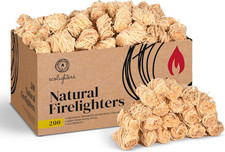 200 Natural Firelighters for Wood Burners, Fire Lighters, Firelighter for Stove, 0.10 per lighter