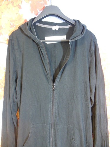 Calvin Klein Nachtwäsche Einteiler schwarz mit Kapuze Baumwolle. UK Damen Gr. Small - Bild 2 von 10