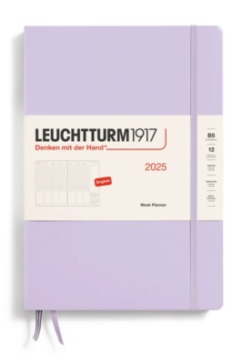 LEUCHTTURM1917 - Week Planner 2025 Hardcover Medium B5 Lilac Jan 1 - Dec 31 2025