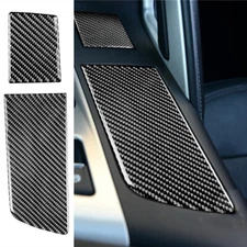 2pcs For Corvette C7 2014-19 Carbon Fiber Cup Holder Panel Interior Trim