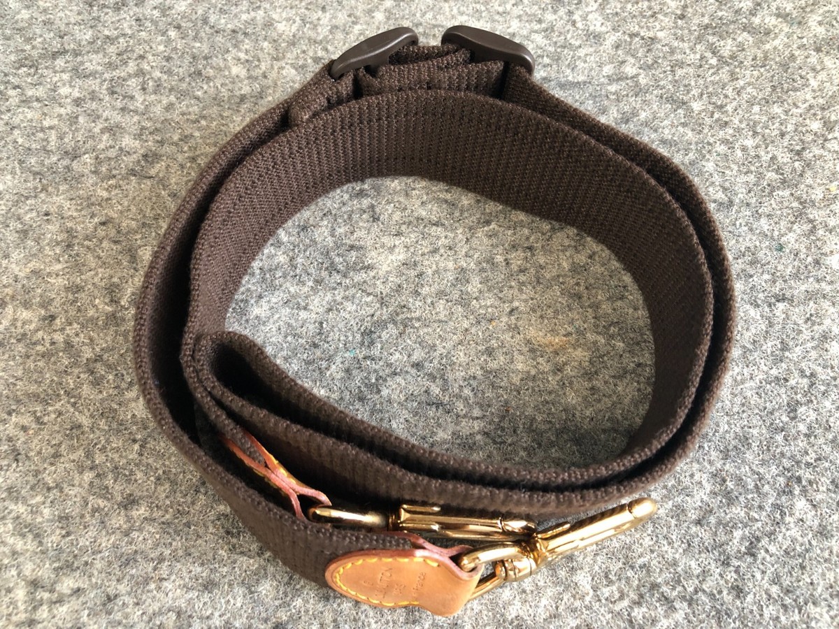 Authentic LOUIS VUITTON Adjustable Crossbody/Shoulder Strap Brown Canvas Authentic Louis Vuitton Adjustable Shoulder Strap Brown  main image 3
