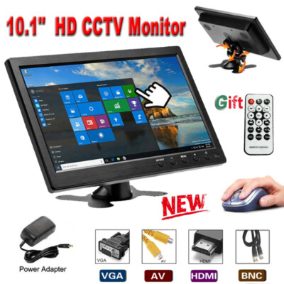 10.1 Zoll HD AV/BNC/VGA/HDMI CCTV Display Bildschirm PC Auto Monitor Eingang