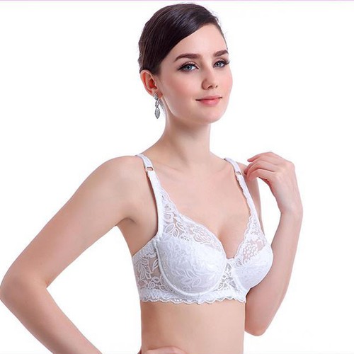 Reggiseno donna push up pizzo reggiseno sottofilo sottile imbottito reggiseno coppa A B C D - Foto 12 di 22