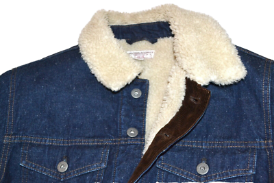 J.Crew Wallace & Barnes Japanese Denim Trucker Jacket Sherpa