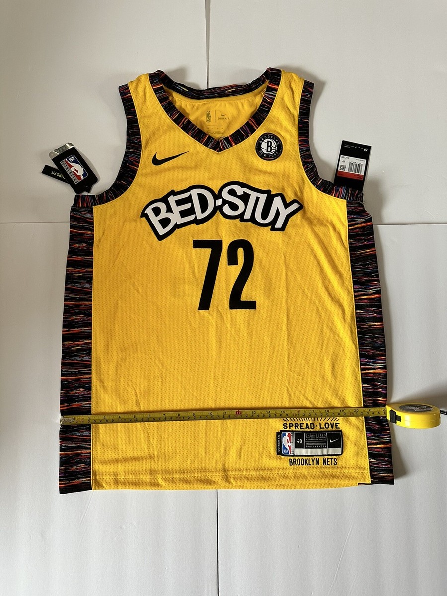 New Nike Brooklyn Nets Biggie Swingman Jersey Amarillo CU0193-728 - Main Image