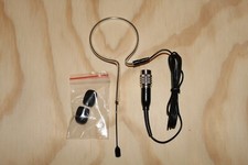 Black Single Earhook Headset Microphones w/ 4 pin mini XLR for Audio Technica
