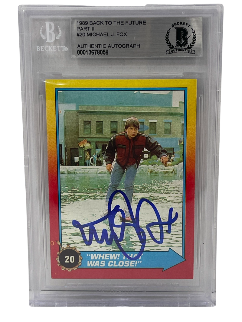 Michael J. Fox サイン入り写真 バック・トゥ・ザ・フューチャー 直筆サイン Amazon.com: HWC Trading Michael J Fox Back to the Future Marty