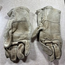 US MILITARY CATTLEHIDE HEAVY DUTY GLOVES SIZE 4