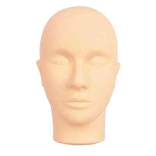 COSMETOLOGY MANNEQUIN FLAT HEAD EYELASH EXTENSION MAKEUP PRACTICE