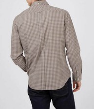 Ben Sherman Camicia Oxford Uomo Manica Lunga - Slim Fit Nero Taglia 3XL