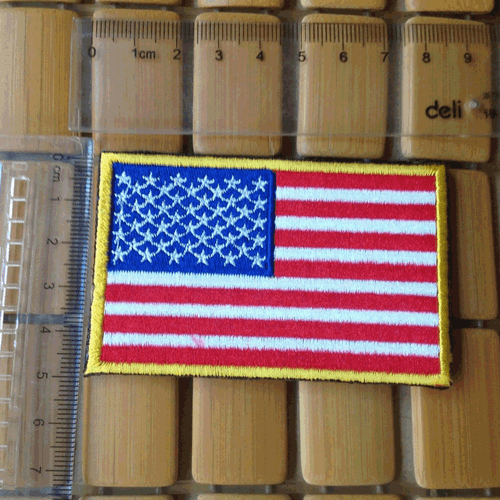 EE. UU. PARCHES BORDADOS BANDERA AMERICANA DE ESTADOS UNIDOS PARCHE DEL EJÉRCITO - Imagen 4 de 4