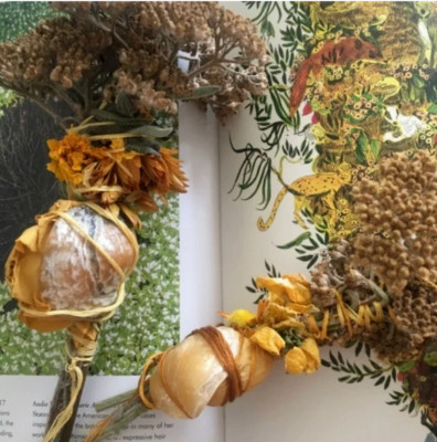 Handmade smudge stick- 1 Lughnasadh summer sun smudge with seashell, yarrow   