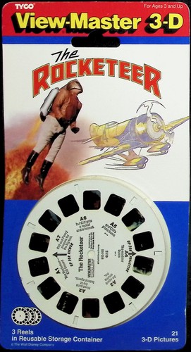 Disney's The Rocketeer 3d View-Master 3 Reel Packet SEALED