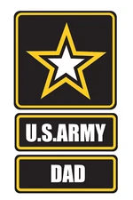 US ARMY Dad Logo sticker Military window laptop bumper vinyl decal