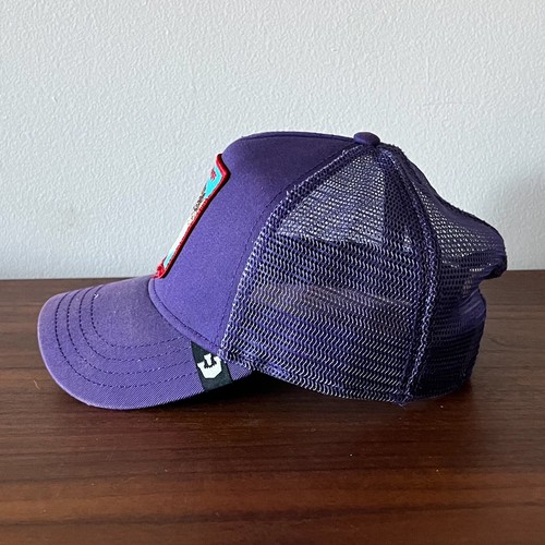 Goorin Bro’s The Farm Trucker Hat Purple Puff Puff Blow Fish 4/20 Drop RARE! - Picture 4 of 8