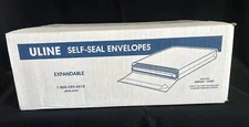 ULINE Self-Seal Envelopes S-5901 Expandable 9 x 12 x 2 Sealed Carton 100 Count