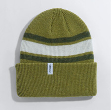 Coal Haines Cuffed Rib Knit Beanie Sage / Off White Snowboard Ski Brand New