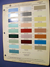 1959 Chrysler car color Paint Chips set - Ditzler