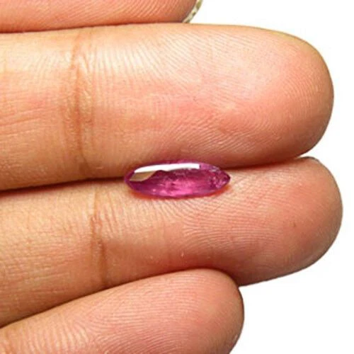 AIGS Certified SIERRA LEONE Ruby 1.28 Cts Natural Untreated Pinkish Red Marquise - Image 2 of 3