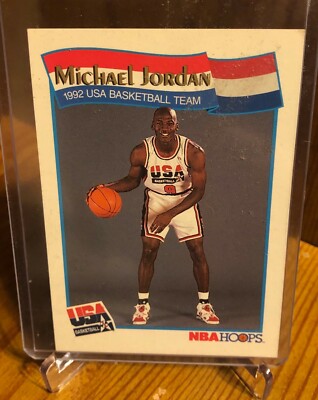 Michael Jordan Olympic card nba hoops 1992 55