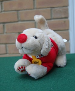 Red Nose Day Andrex Puppy Soft Toy - 2007 UK Charity Brand Advertising Plush Dog | eBay