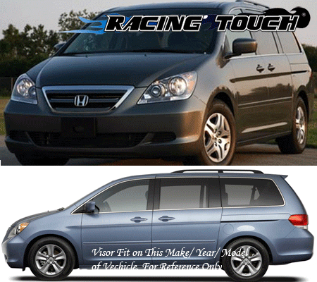 Rain Guards Sun Visor Deflector & Sunroof Combo 5pcs For 2005-2010 Honda Odyssey - Bild 7 von 7