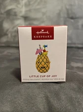 2024 Hallmark Keepsake Miniature Ornament~ "Little Cup of Joy"~ Magic Sound~ NEW