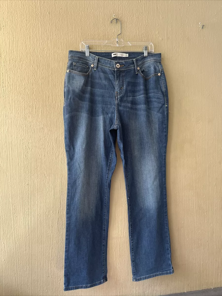 Levis 580 Defined Waist Straight leg jeans 16W Stretch Denim eBay