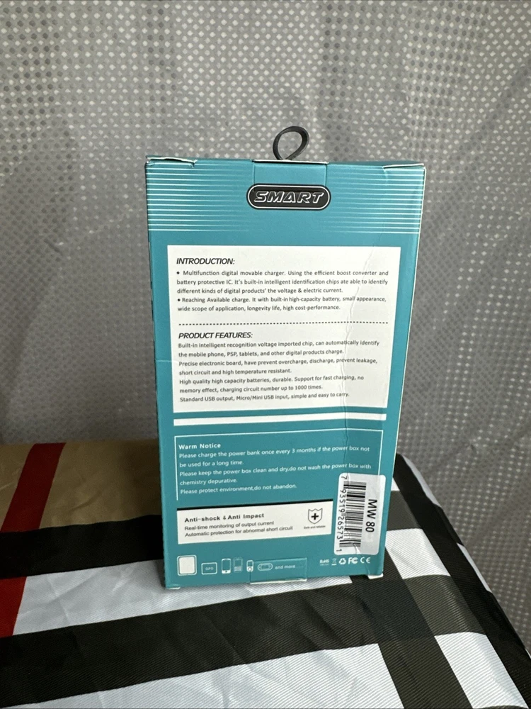 High-Capacity 3000mAh MW-MW80 Power Bank for Reliable Charging